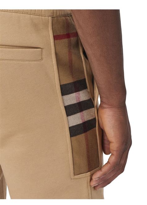 burberry brit chino shorts|burberry check panel jogging pants.